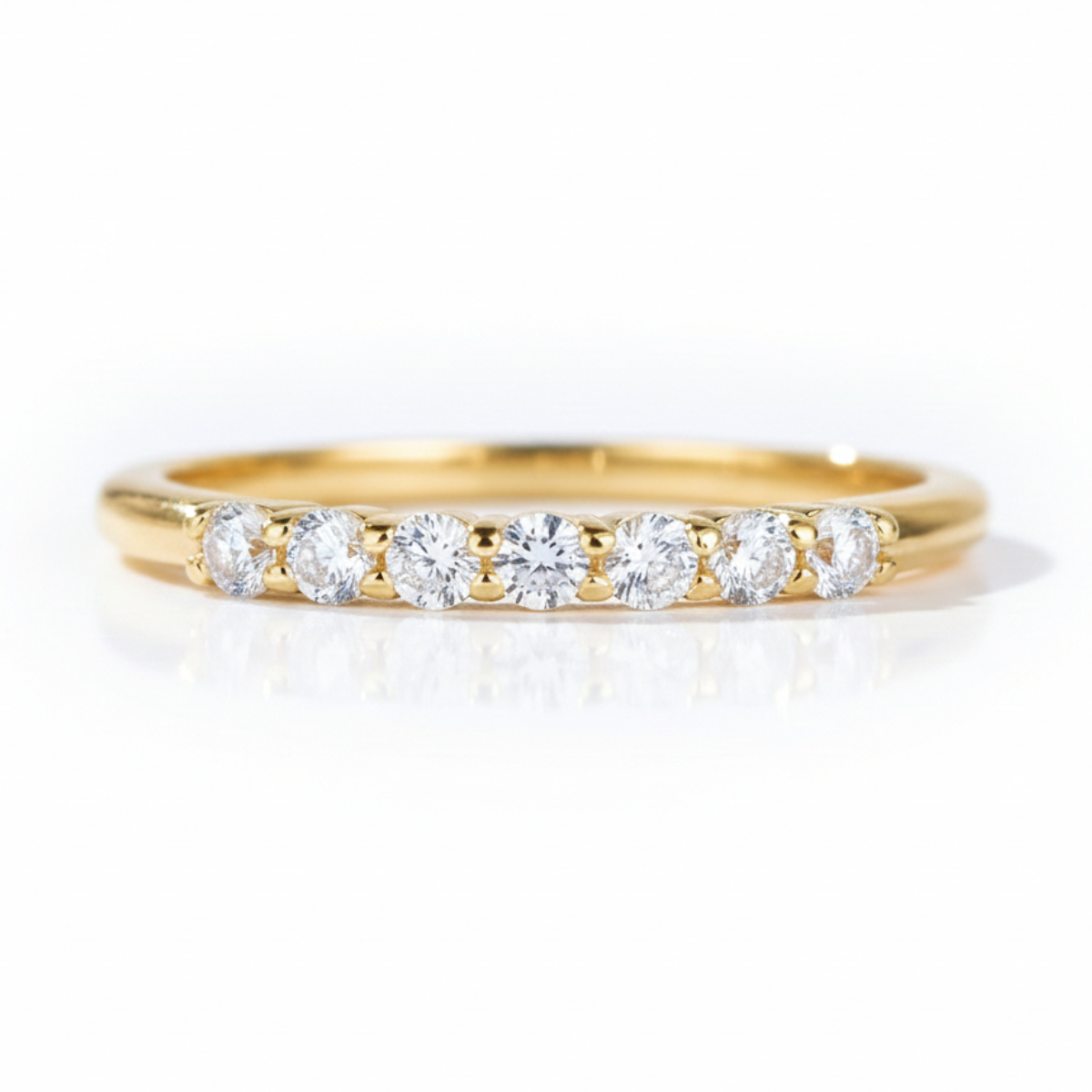 Anel em prata .925 e moissanite