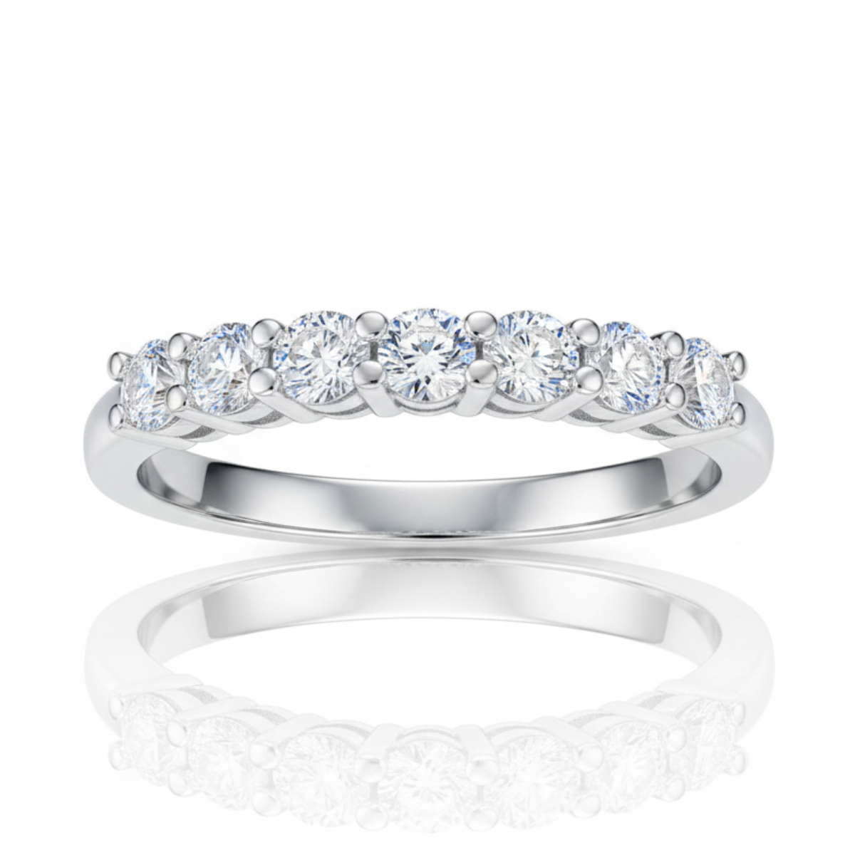 Anel em prata .925 e moissanite