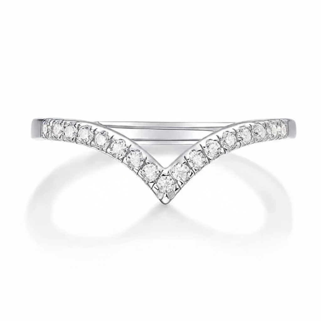 Anel em prata .925 e moissanite.
