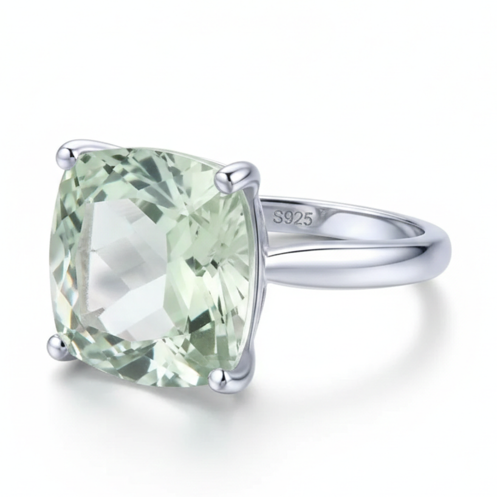 Anel em prata .925 e. 3.8CT ametista