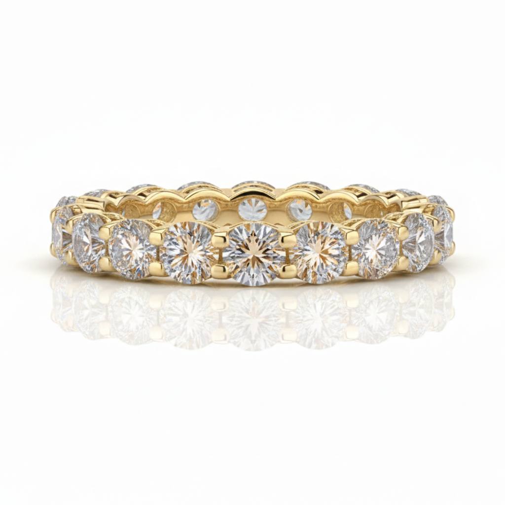 Aliança em prata .925 e 2.50. CT moissanite
