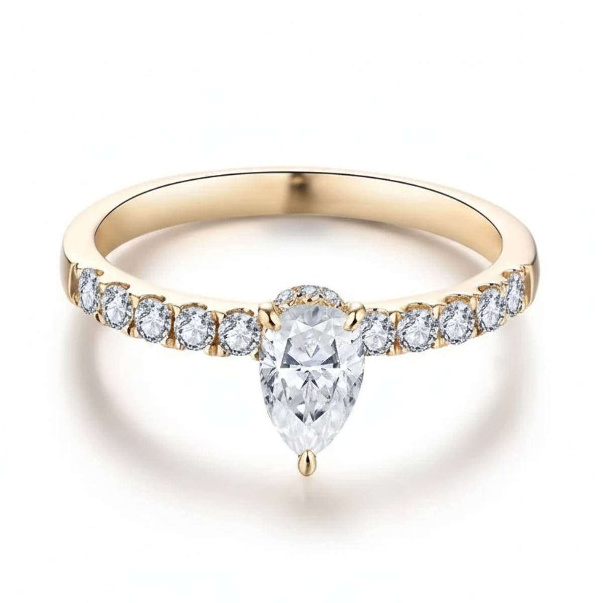 Solitário em prata .925 e 1.0 CT  moissanite