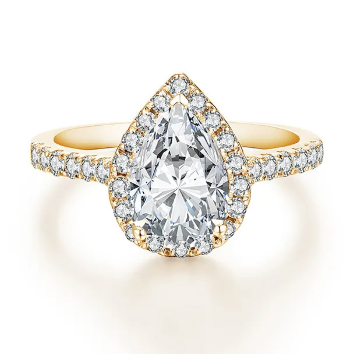 Anel em prata .925 e 2CT moissanite