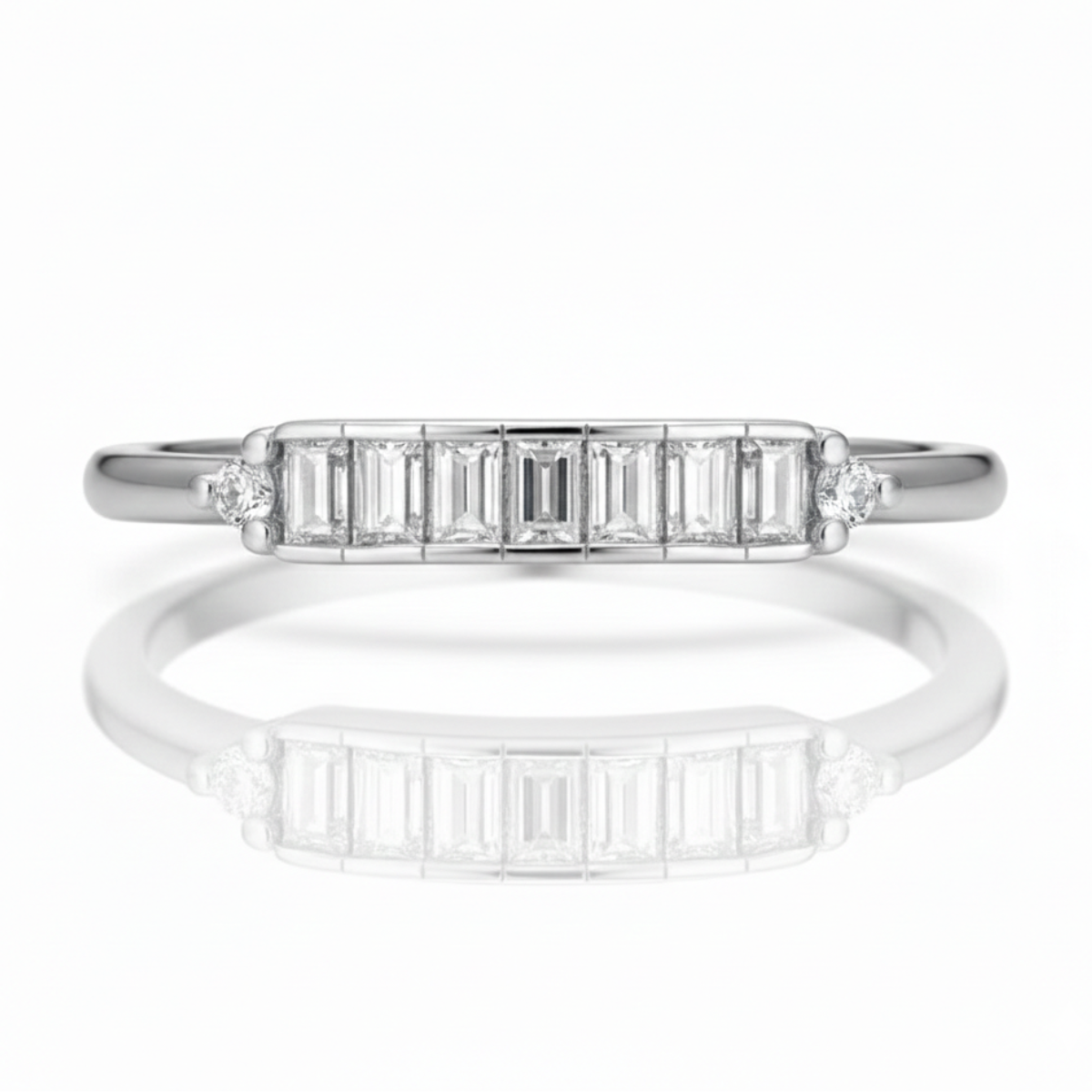 Anel em prata .925 e moissanite