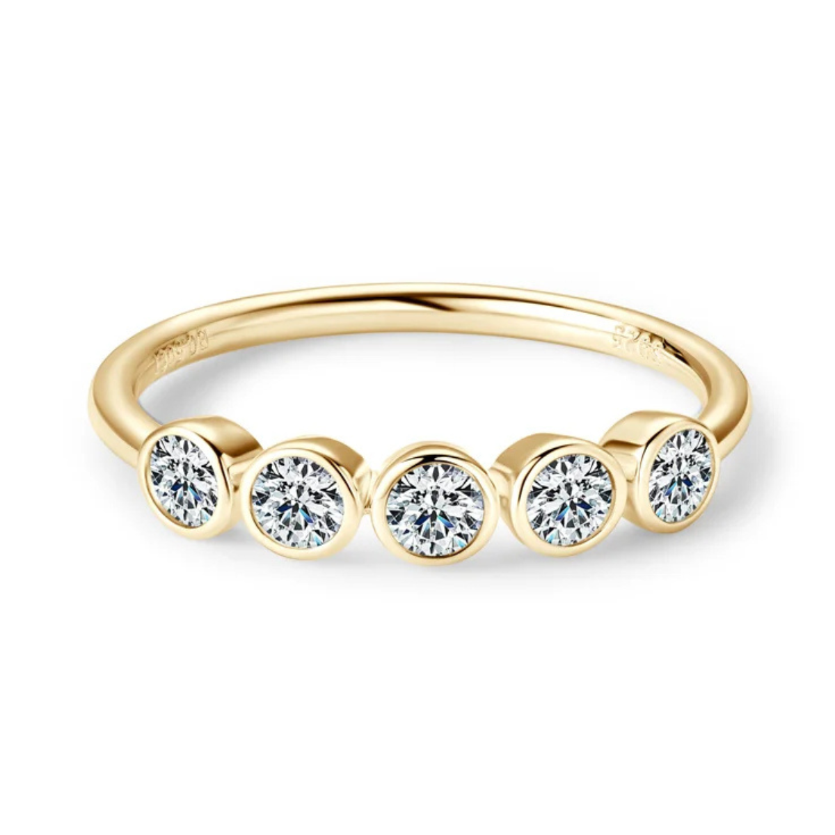 Anel em prata .925 e 3mm moissanite