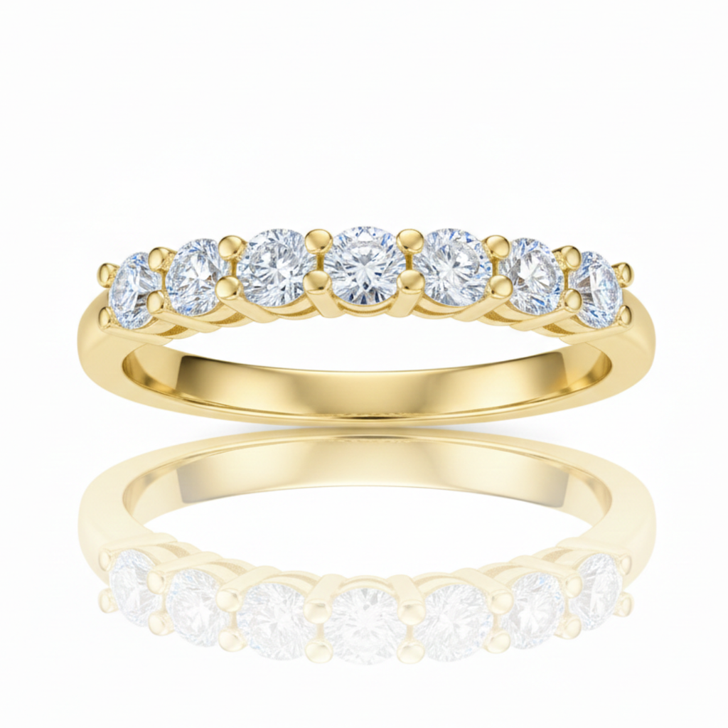 Anel em prata .925 e moissanite