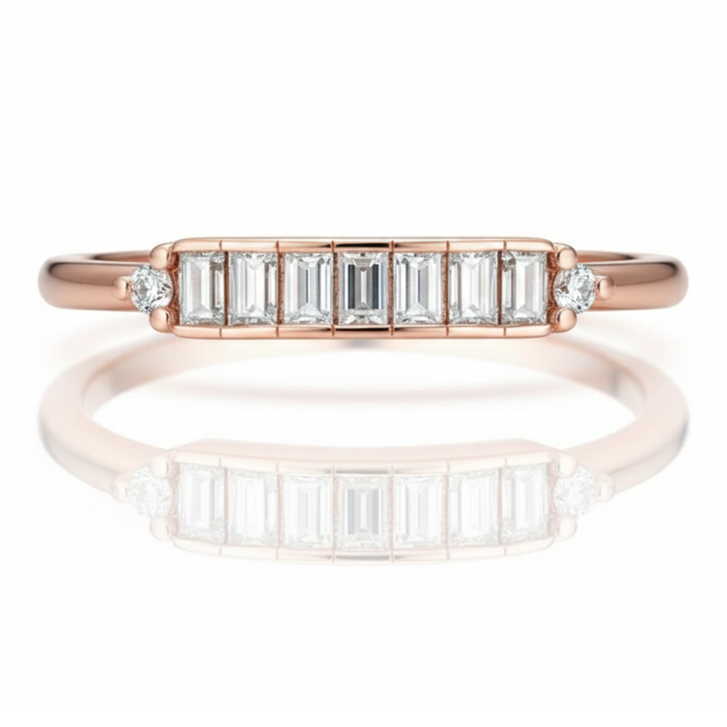 Anel em prata .925 e moissanite