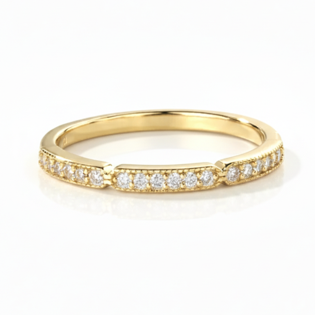 Anel em prata .925 e moissanite