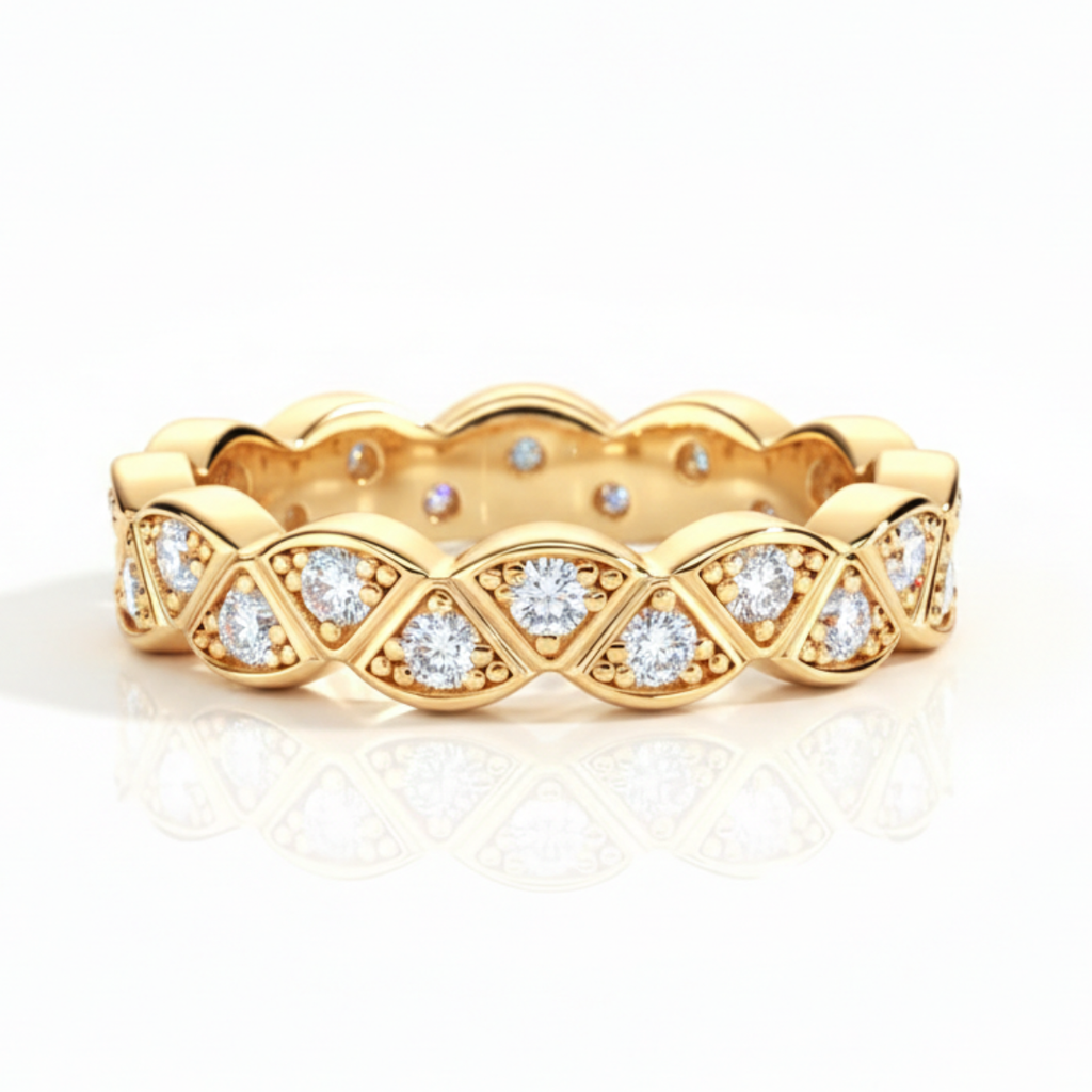 Anel em prata .925 e moissanite