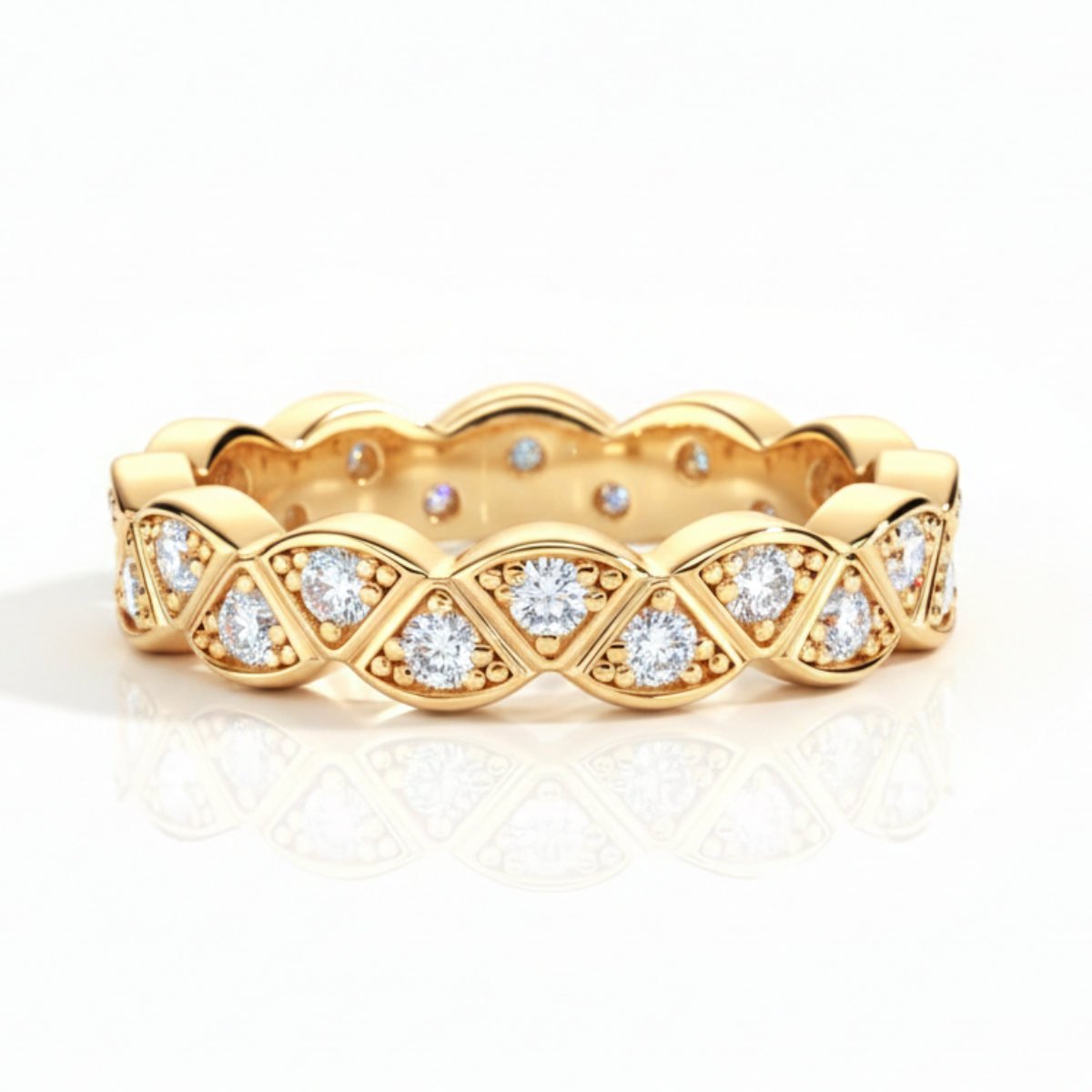 Anel em prata .925 e moissanite