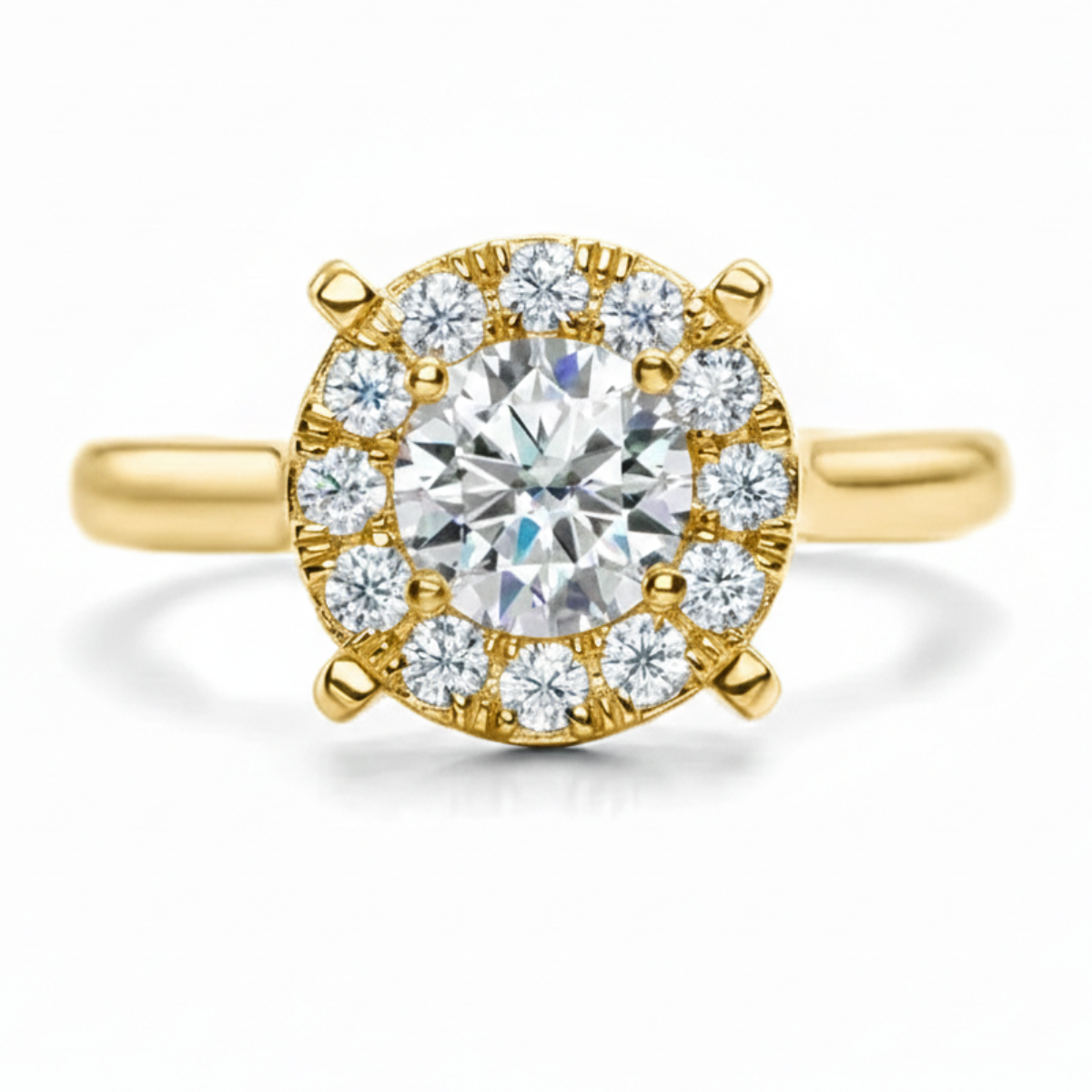 Solitário em prata .925 e 1.5ct moissanite