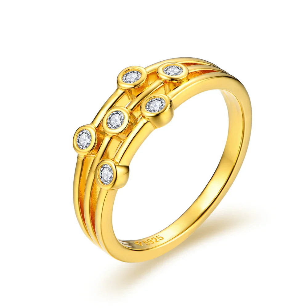 Anel em prata .925 e moissanite