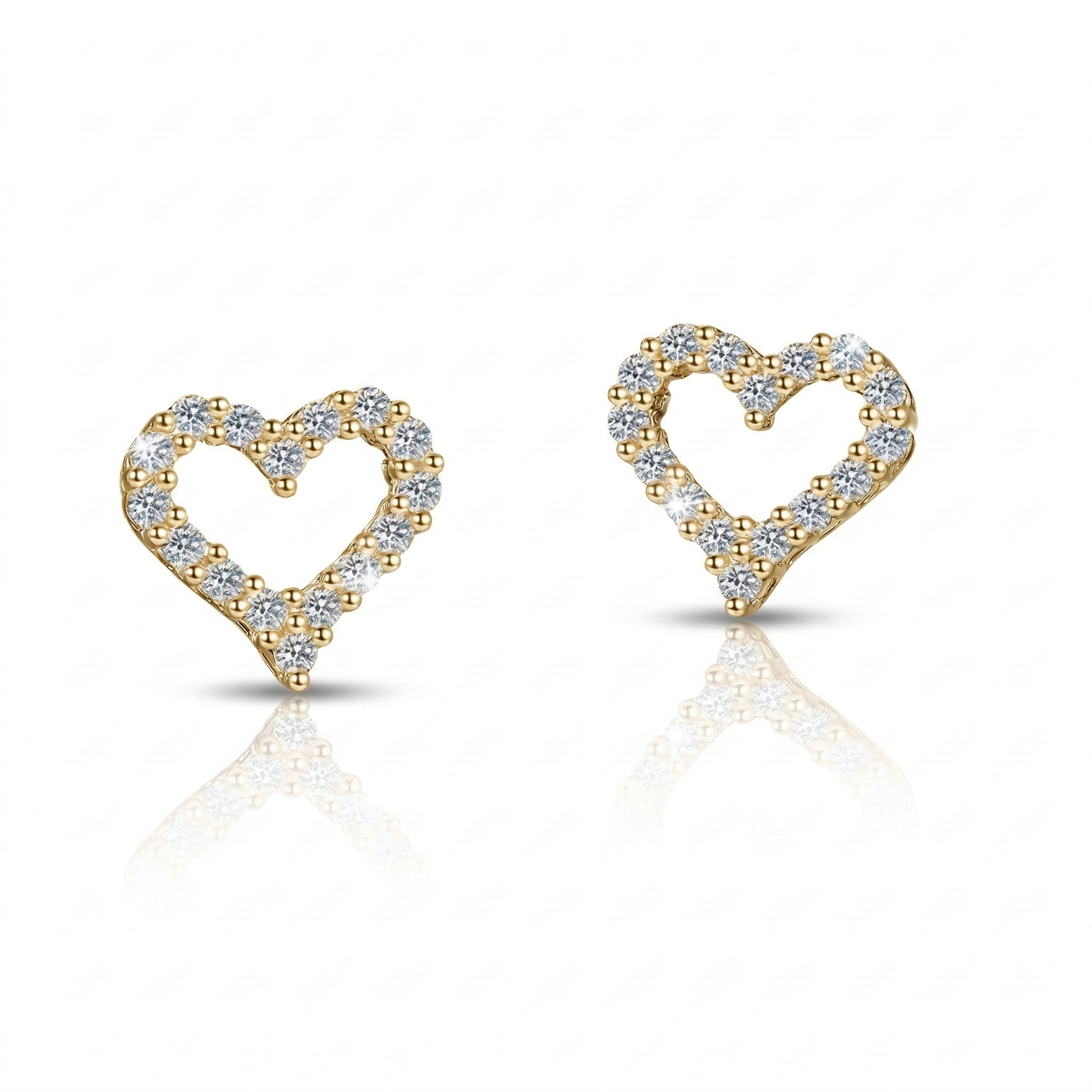 Brinco em prata .925 e 0.5 ou 1.0ct moissanite