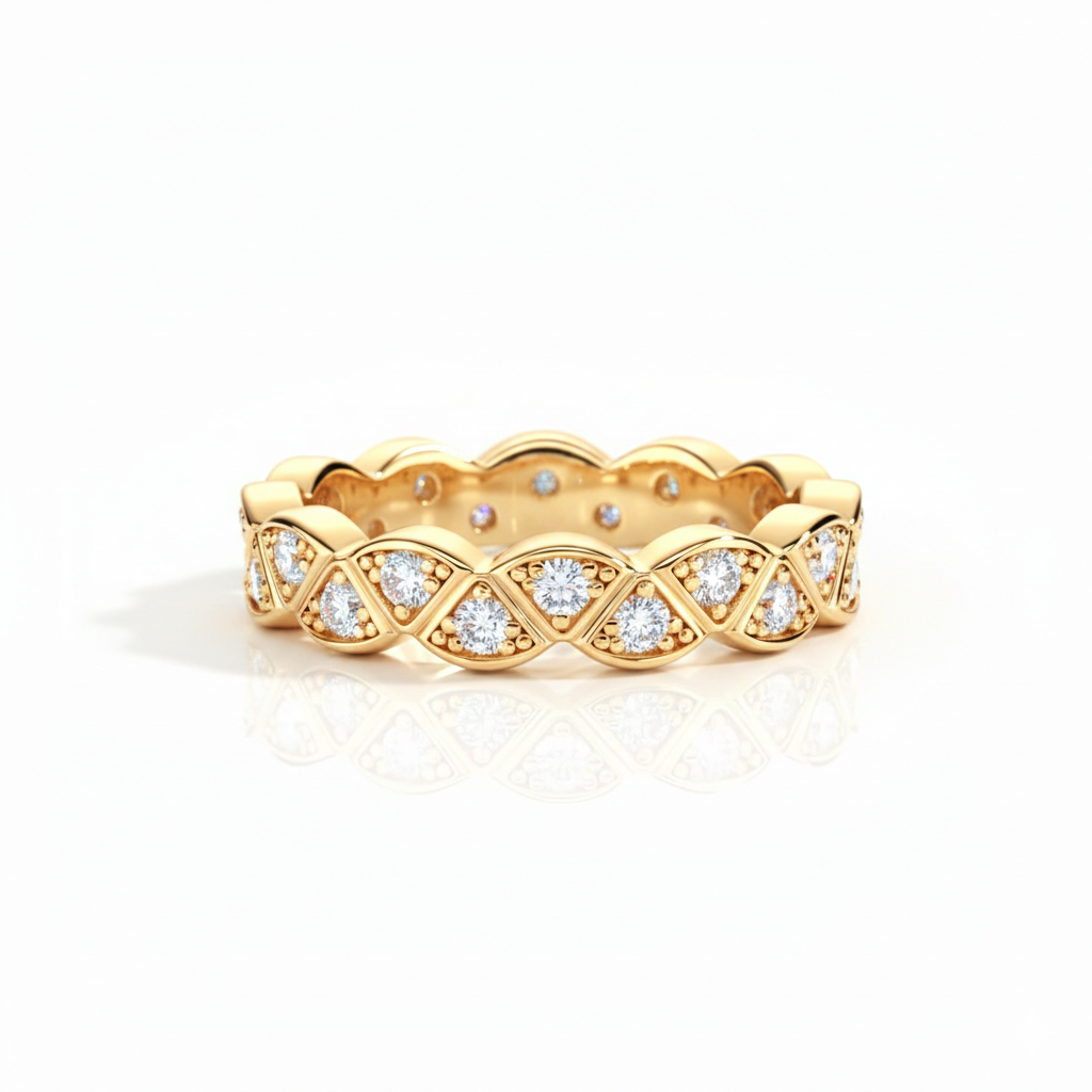 Anel em prata .925 e moissanite