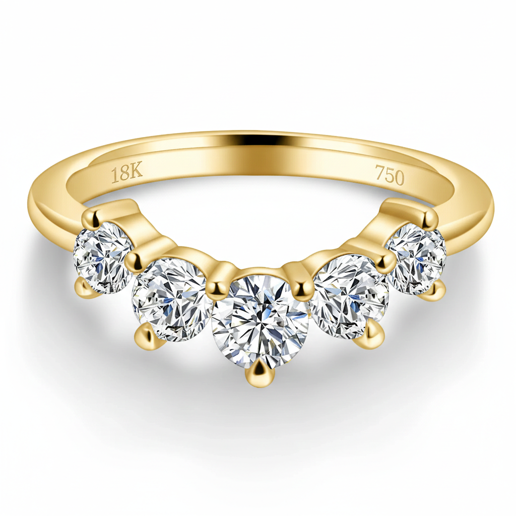 Anel em prata .925 e 1.5CT moissanite