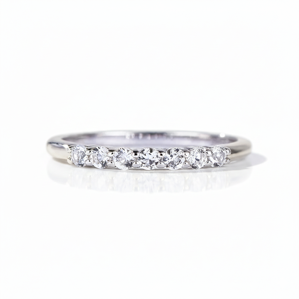 Anel em prata .925 e moissanite