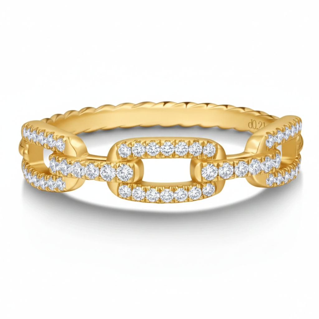 Anel em prata .925 e moissanite