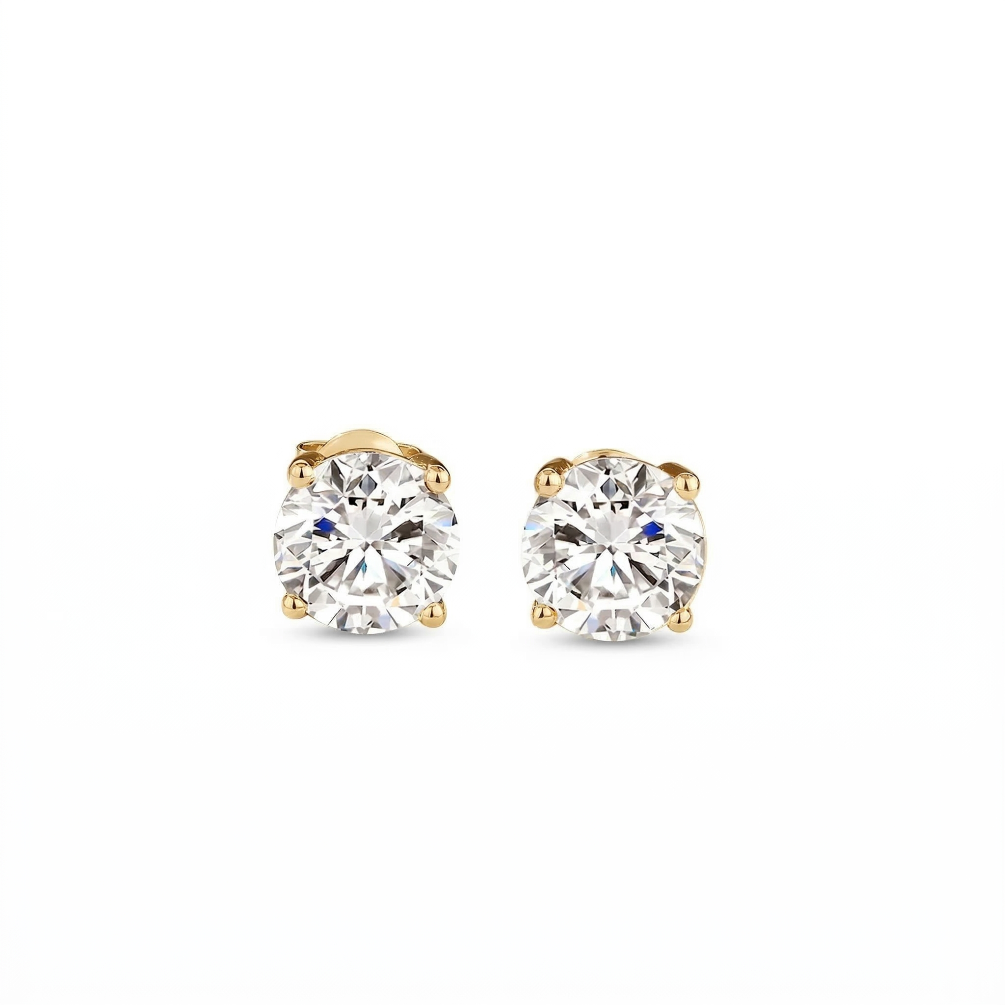 Brinco  em prata .925 e 1.0  Moissanite. (Promoção MÃES)