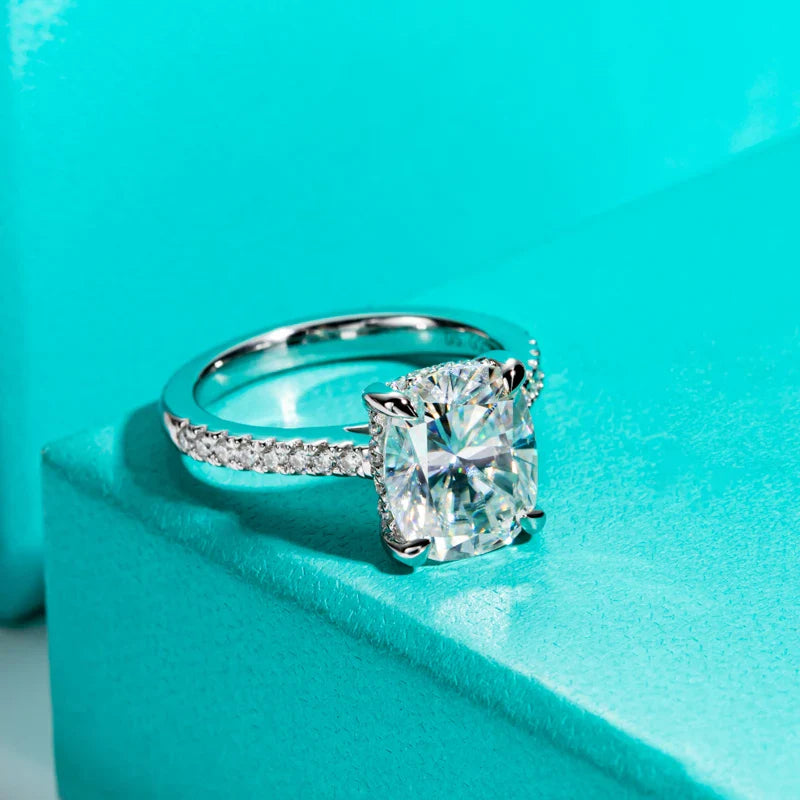Anel em prata .925 e3 CT moissanite