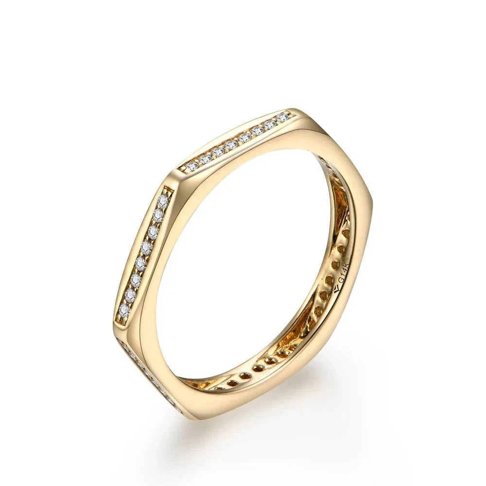 Anel em prata .925 e 1mm moissanite