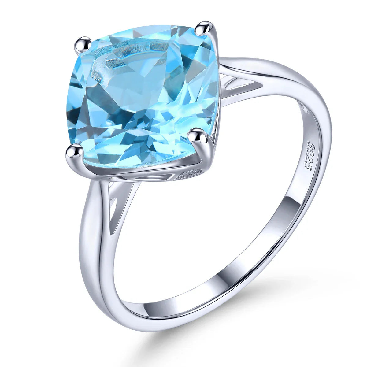 Anel em prata .925 e. 3.8CT ametista