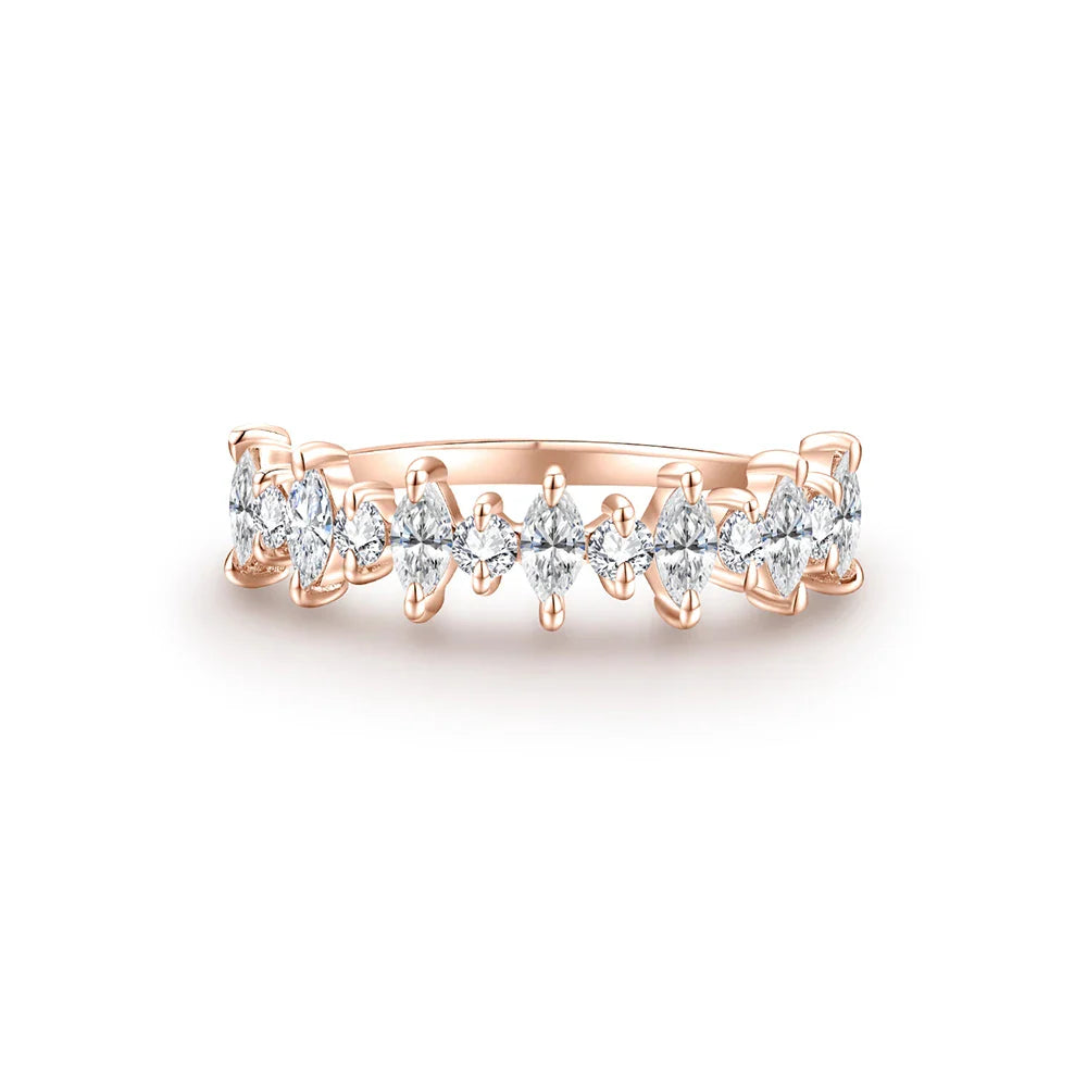 Anel em prata .925 e moissanite