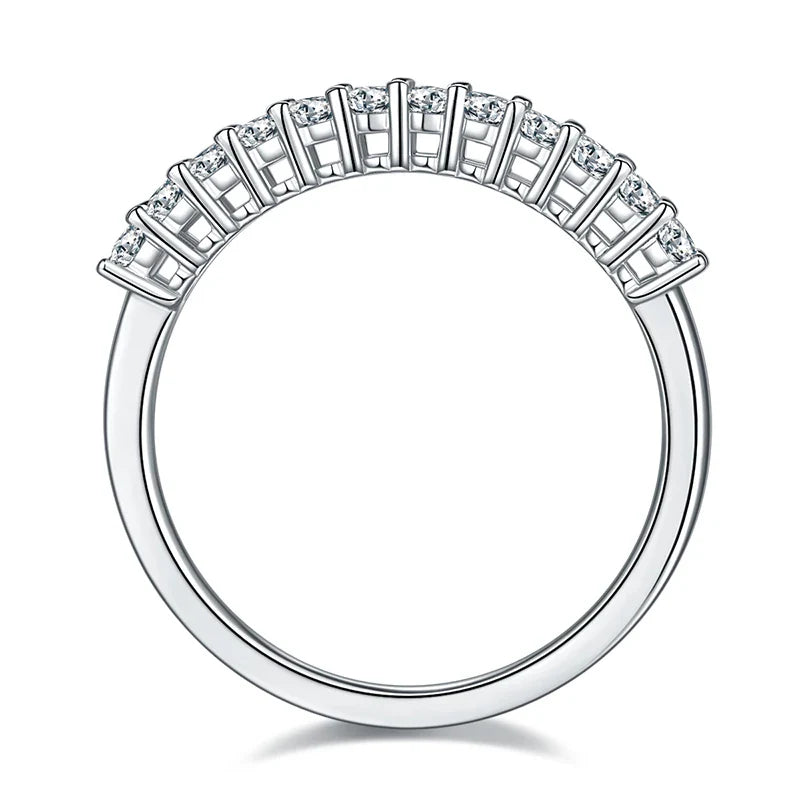 Anel Oval  Moissanite .925 Prata Esterlina