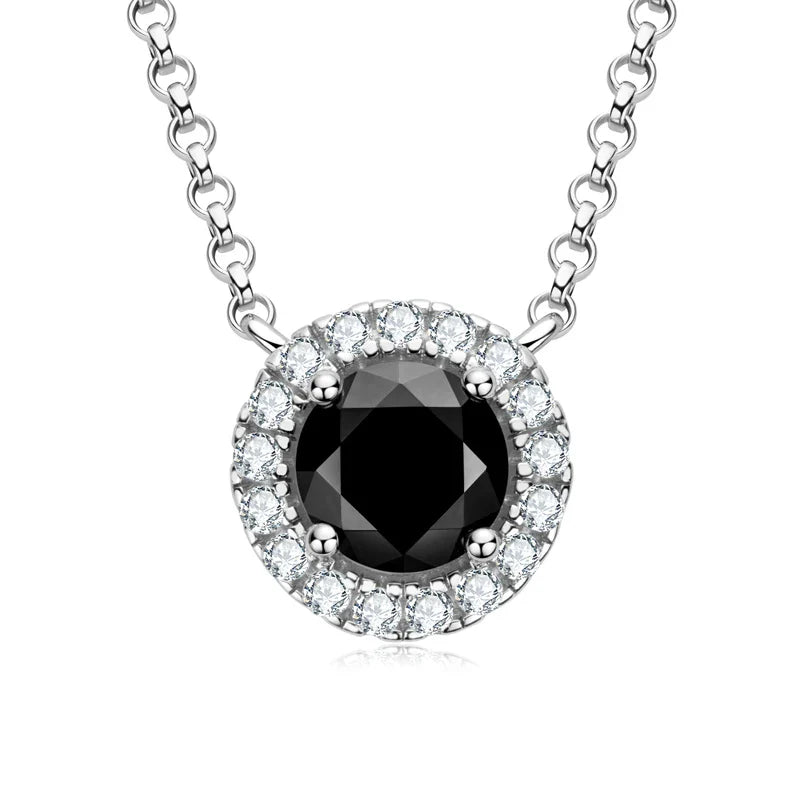 Colar em prata .925 e 1.0 CT Moissanite