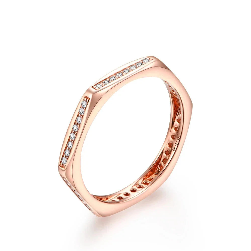 Anel em prata .925 e 1mm moissanite