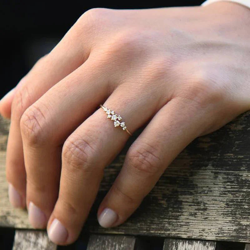 Anel em prata .925 e moissanite