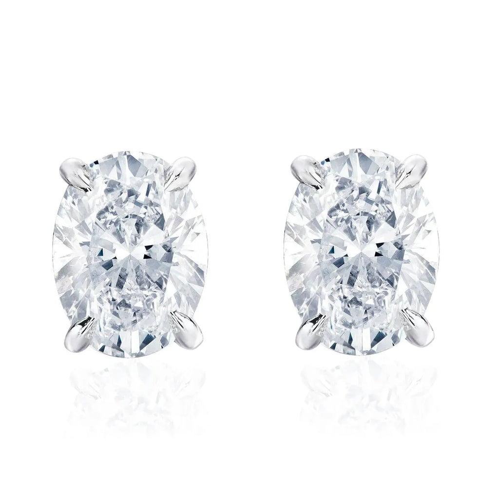 Brinco em prata .925 e 2.0, 3.0, ou 4.0ct moissanite