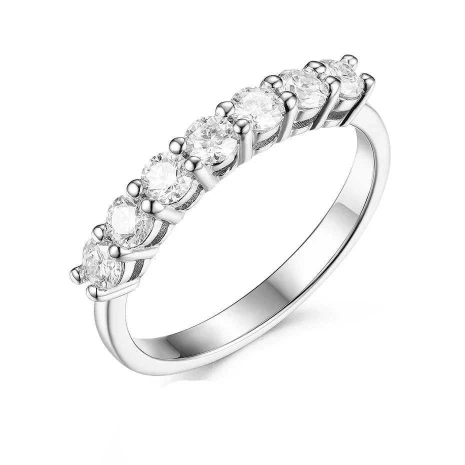 Anel em prata .925 e moissanite