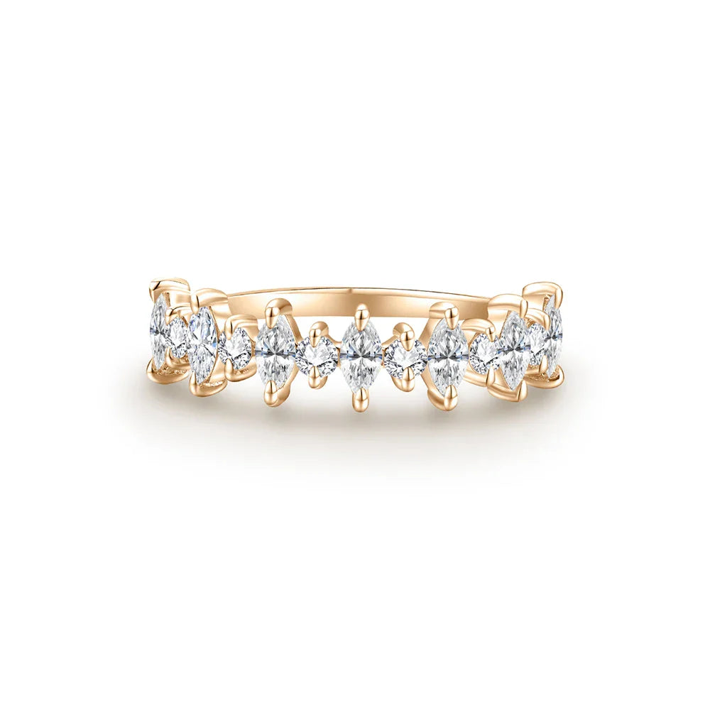 Anel em prata .925 e moissanite