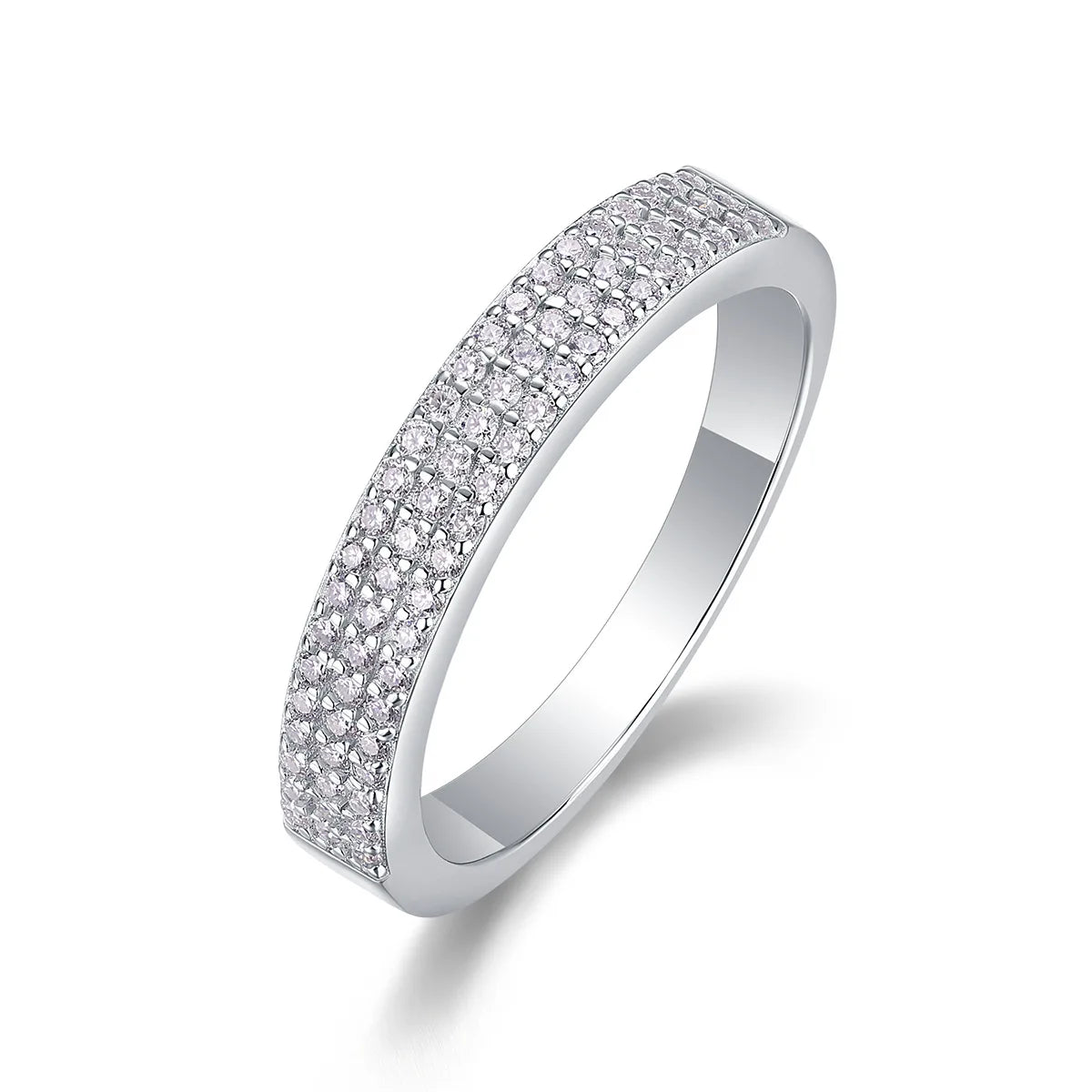 Anel em prata .925 e 0.45 CT moissanite