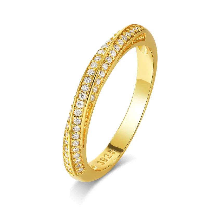 Anel em prata .925 e moissanite
