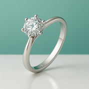 Anel Solitário Moissanite Amor Verdadeiro em Prata 925 - Yuna Joias + Ganhe um Bracelete - Yuna Joias