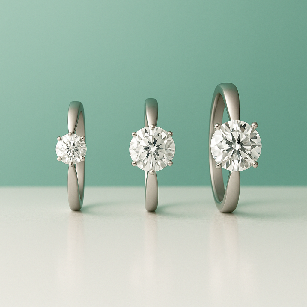 Anel Solitário Moissanite Amor Verdadeiro em Prata 925 - Yuna Joias + Ganhe um Bracelete - Yuna Joias