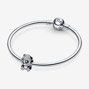 Berloque de Panda Fofo em Prata 925 com Zircônia Brilhante - Yuna Joias - Yuna Joias
