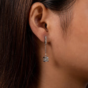 Brincos de Moissanite 2,0ct com Prata 925 e Banho de Ouro 18k – Yuna Joias - Yuna Joias