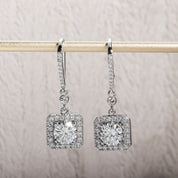 Brincos de Moissanite 2.0 Ct em Prata 925 com Banho de Ouro 18K – Yuna Joias - Yuna Joias