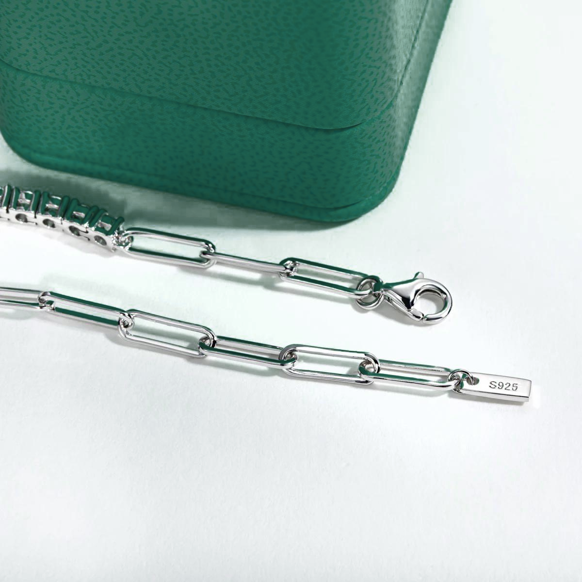 Pulseira Riviera Balance com Moissanites – Elegância Atemporal em Prata 925 - Yuna Joias - Yuna Joias