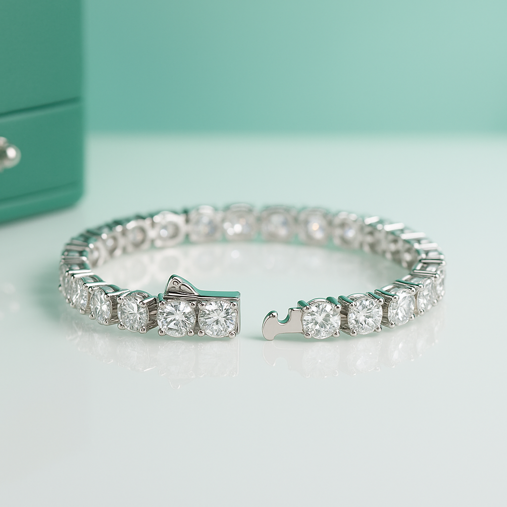 Pulseira Riviera Prata 925 Moissanites - Yuna Joias - Yuna Joias