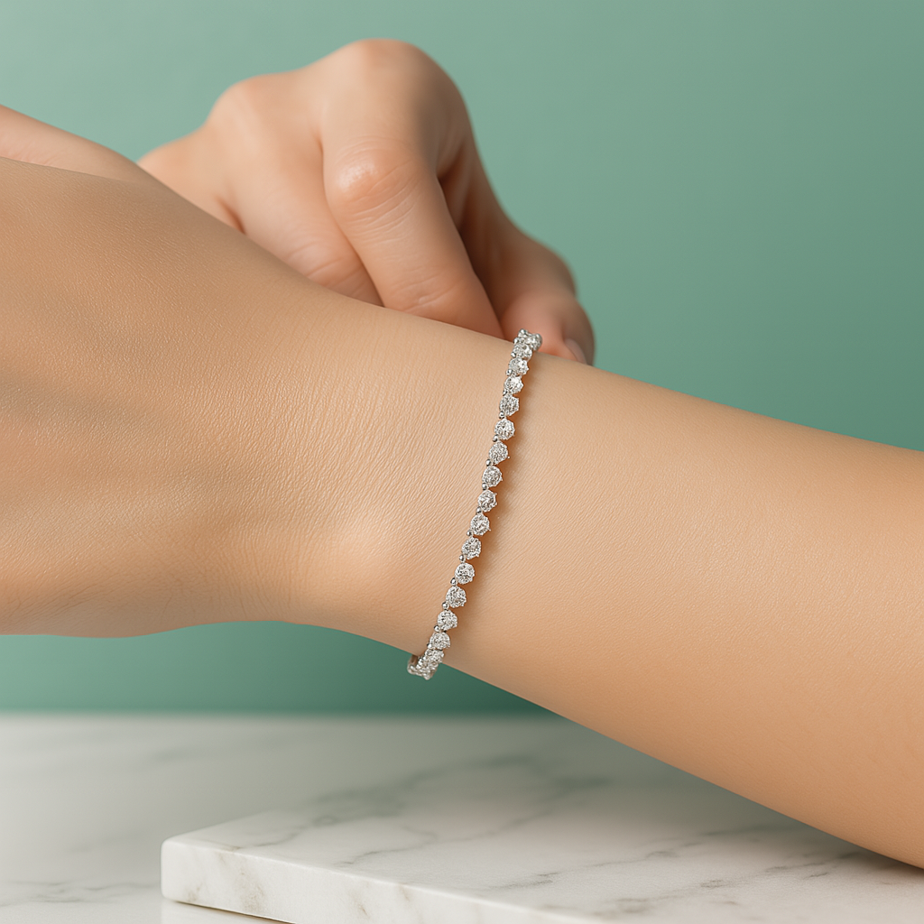 Pulseira Riviera Prata 925 Zircônia - Yuna Joias - Yuna Joias